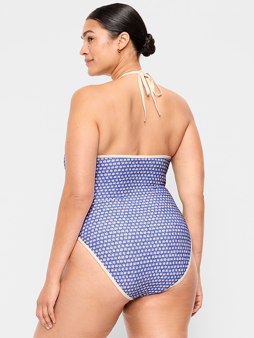 Old Navy Pique V-Neck Halter Swimsuit — photo 9