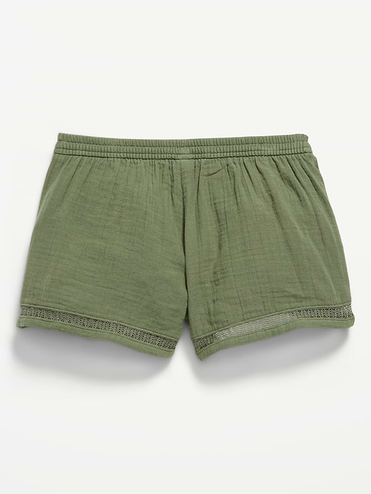 Old Navy Double-Weave Crochet-Trim Shorts for Girls — photo 3