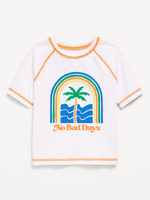 Old Navy Short-Sleeve Graphic Rashguard Swim Top for Toddler Boys