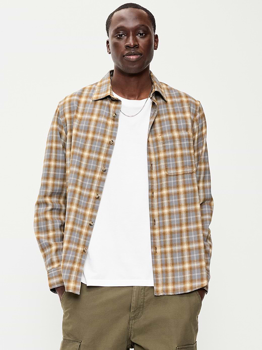 Old Navy Relaxed Long-Sleeve Flannel Pocket Shirt — photo 1