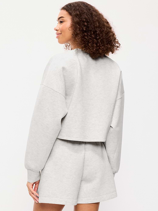 Old Navy Bounce Fleece Quilted Crew-Neck Top — photo 3