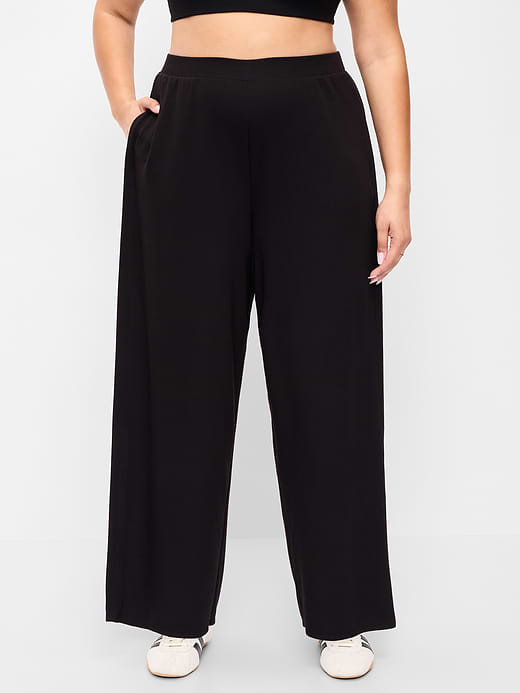 Old Navy High-Waisted Bounce Lite Drapey Wide-Leg Pleated Pants — photo 7