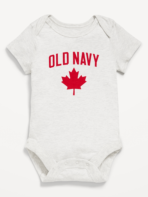 Old Navy Unisex Short-Sleeve Canada Logo-Graphic Bodysuit for Baby — photo 1