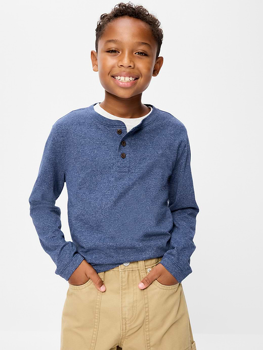Old Navy Softest Long-Sleeve Henley T-Shirt for Boys — photo 1