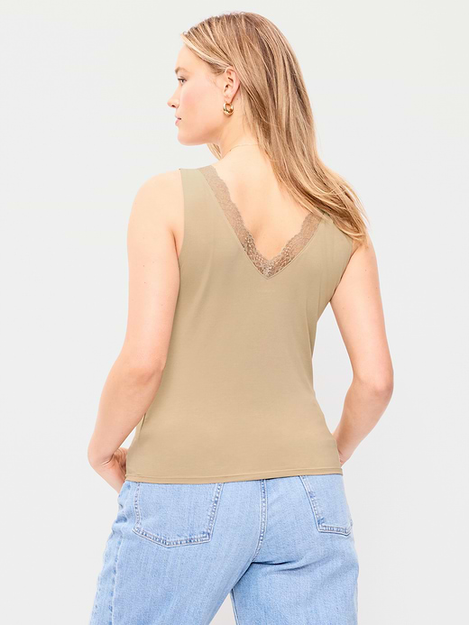 Old Navy Sleeveless Lace-Trim V-Neck Top — photo 8