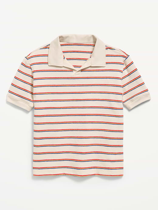 Old Navy Short-Sleeve Textured-Knit Polo Shirt for Boys — photo 1
