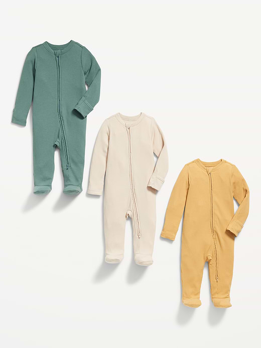 Old Navy 2-Way-Zip Sleep & Play Footed One-Piece 3-Pack for Baby — photo 3