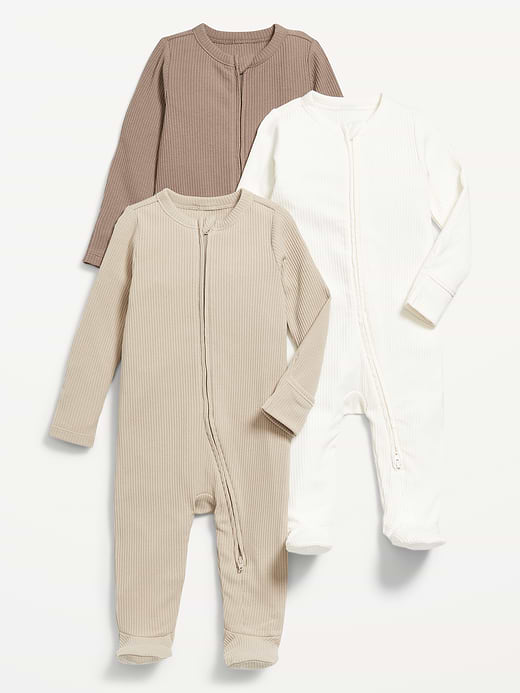 Old Navy 2-Way-Zip Sleep & Play Footed One-Piece 3-Pack for Baby — photo 1