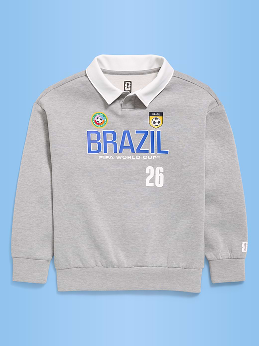 Old Navy FIFA World Cup 26™ Argentina Dynamic Fleece Collared Graphic Sweatshirt for Kids — photo 3