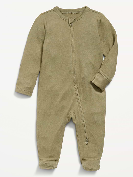 Old Navy SoftMode 2-Way-Zip Sleep & Play Footed One-Piece for Baby — photo 1