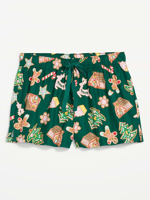 Old Navy Flannel Boxer Pajama Shorts for Women — photo 3