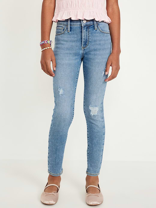 Old Navy High-Waisted Embroidered Rockstar 360° Stretch Jeggings for Girls — photo 1