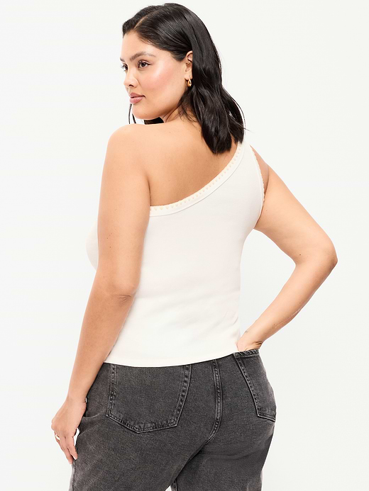Old Navy Ribbed One-Shoulder Tank Top — photo 8