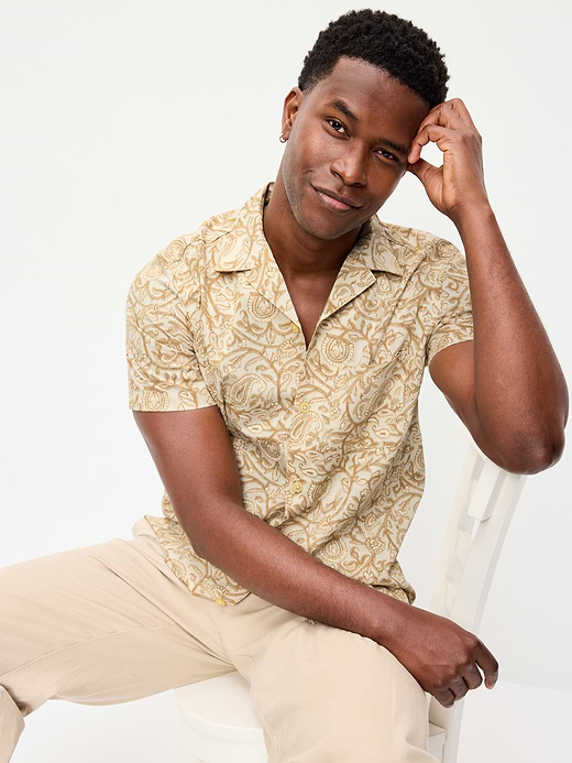 Old Navy Short-Sleeve Floral Camp Shirt — photo 4