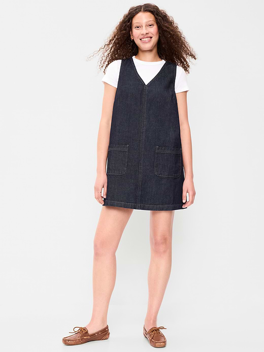 Old Navy Sleeveless Pinafore Mini Dress — photo 4