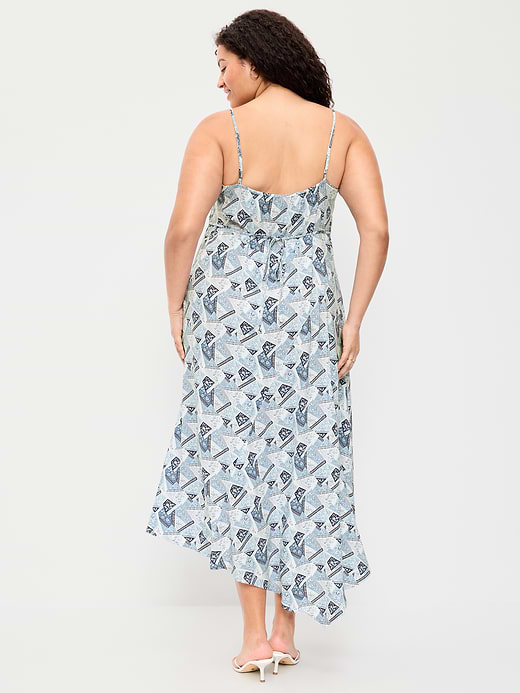 Old Navy Fit & Flare Tie-Back Asymmetrical Midi Dress — photo 10