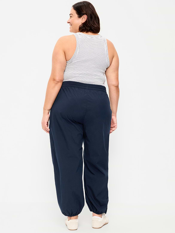 Old Navy Lightweight Pull-On Poplin Balloon Pants — photo 9