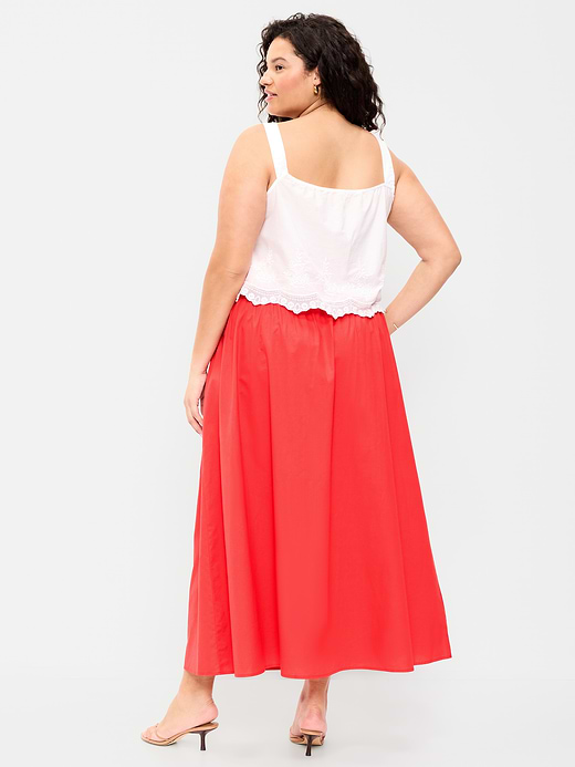 Old Navy Twill Smocked-Waist Maxi Skirt — photo 9