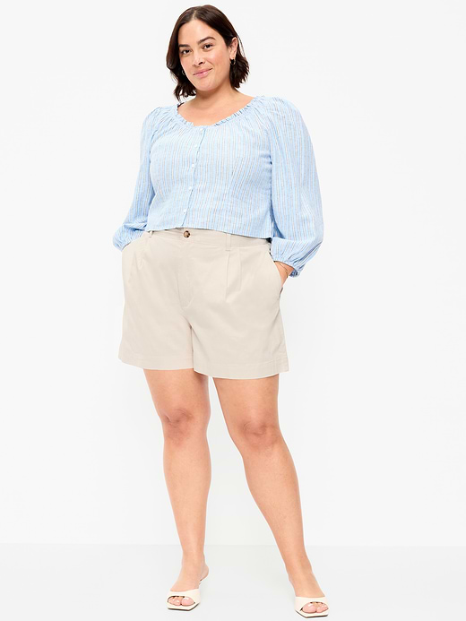 Old Navy High-Waisted OGC Chino Shorts -- 4-inch inseam — photo 7
