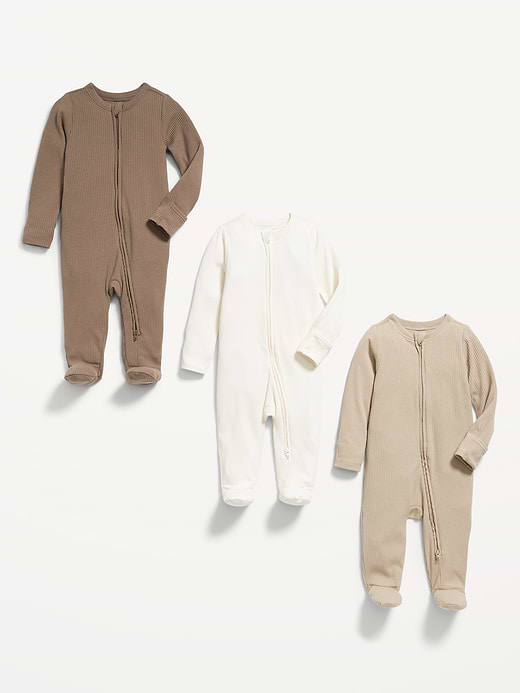 Old Navy 2-Way-Zip Sleep & Play Footed One-Piece 3-Pack for Baby — photo 4