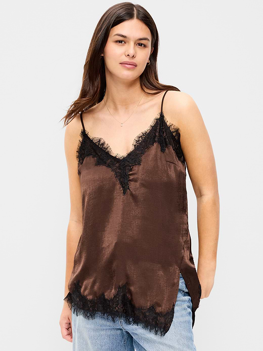 Old Navy Asymmetrical Lace-Trim Cami Top — photo 6