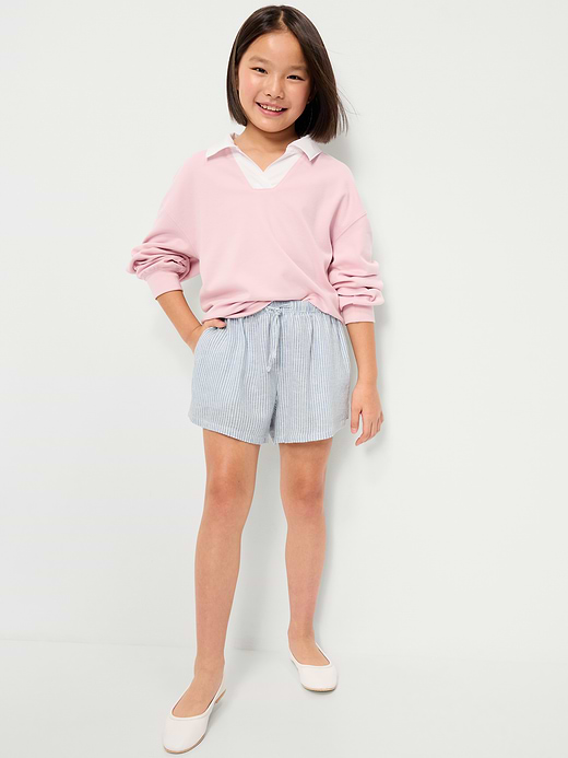 Old Navy Printed Linen-Blend Shorts for Girls — photo 4