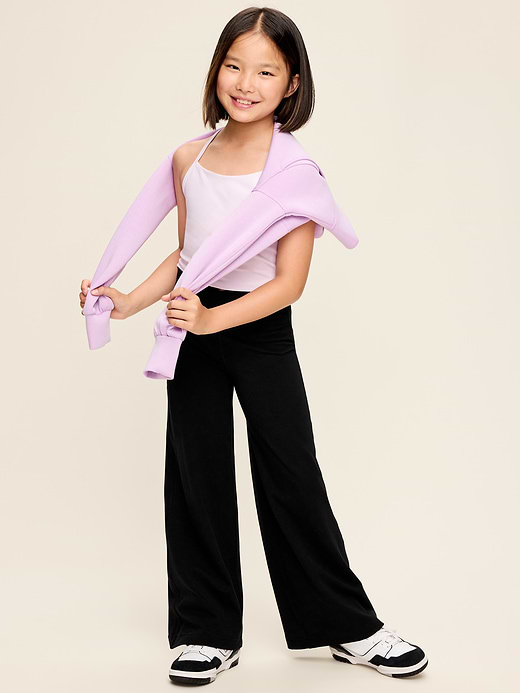 Old Navy High-Waisted PowerChill Crossover Wide-Leg Pants for Girls — photo 4