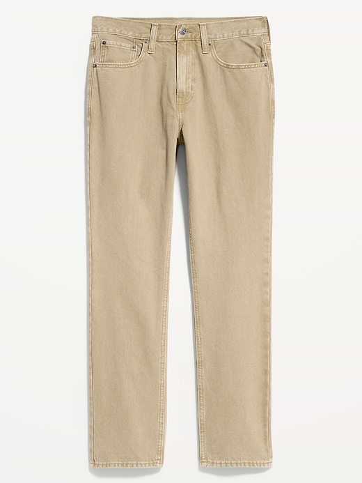 Old Navy Structured Straight Non-Stretch Jeans — photo 7
