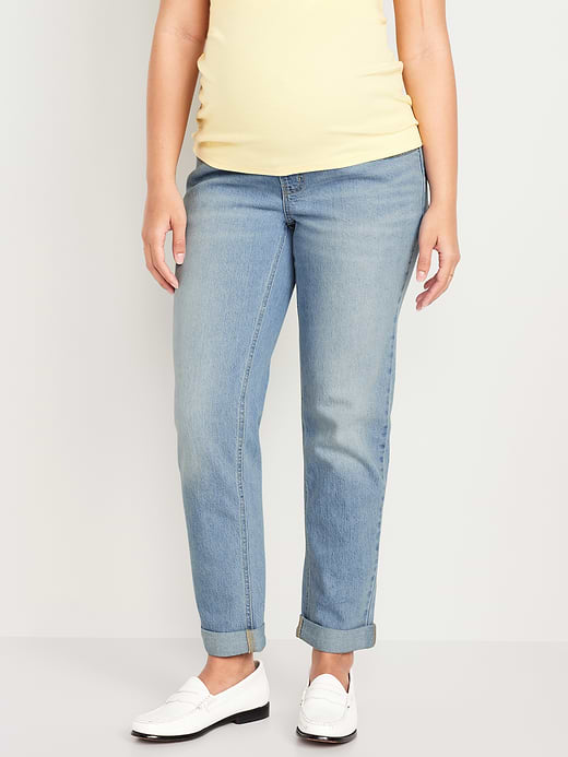 Old Navy Maternity Full Panel Wow Boyfriend Jeans — photo 3