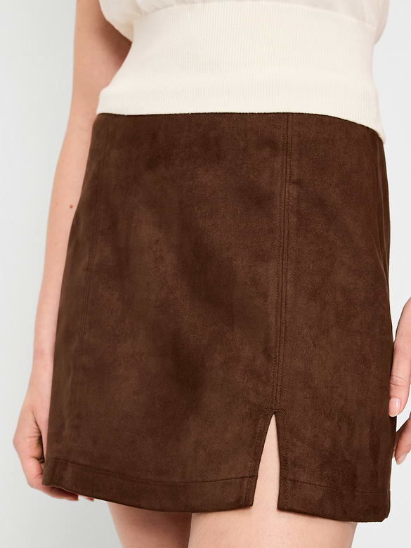 Old Navy Faux-Suede Mini Skirt — photo 5