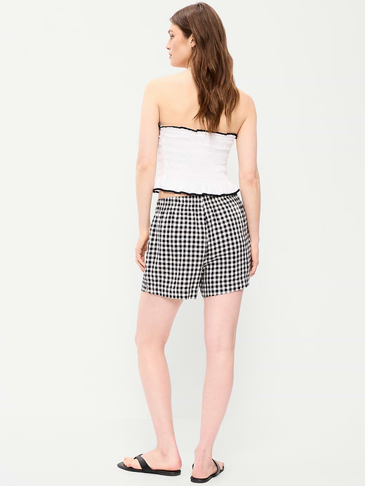 Old Navy High-Waisted Beach Linen Pull-On Shorts — photo 4