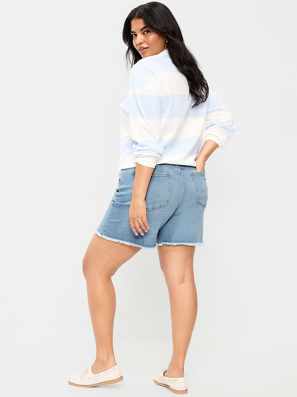 Old Navy High-Waisted OG Jean Cut-Off Shorts -- 7-inch inseam — photo 7