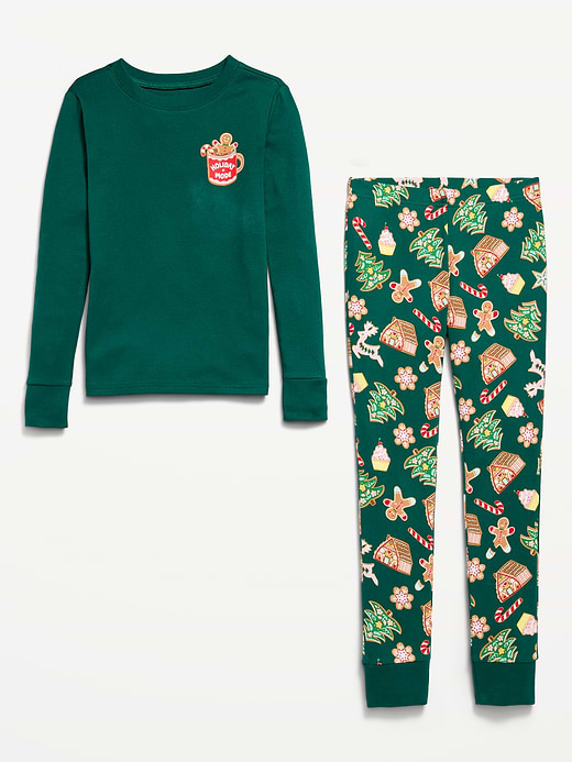 Old Navy Gender-Neutral Snug-Fit Graphic Pajama Set for Kids — photo 4