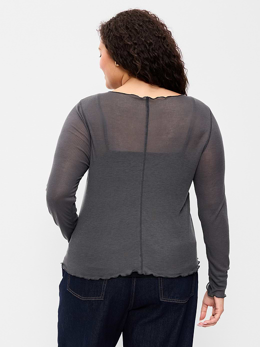 Old Navy Lettuce-Edge Tissue T-Shirt — photo 9