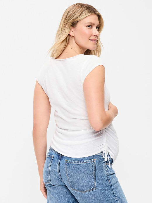 Old Navy Maternity Side-Cinch Jersey Top — photo 3