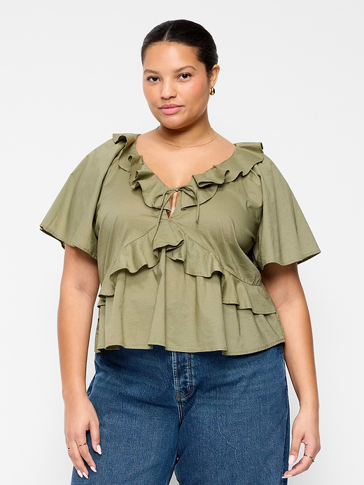 Old Navy Ruffle Tie-Front Top — photo 8