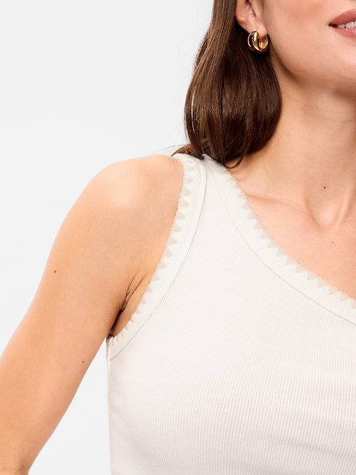 Old Navy Ribbed One-Shoulder Tank Top — photo 4