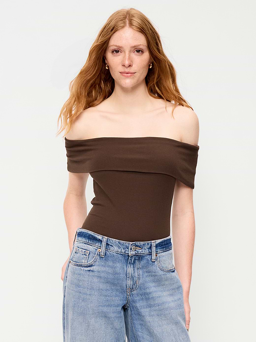 Old Navy Off-The-Shoulder Fitted Top — photo 1