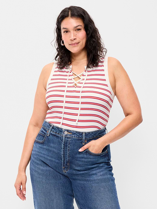 Old Navy Lace-Up Tank Top — photo 9