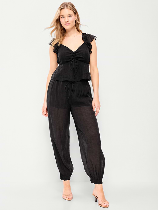 Old Navy High-Waisted Sheer Chiffon Harem Pants — photo 6
