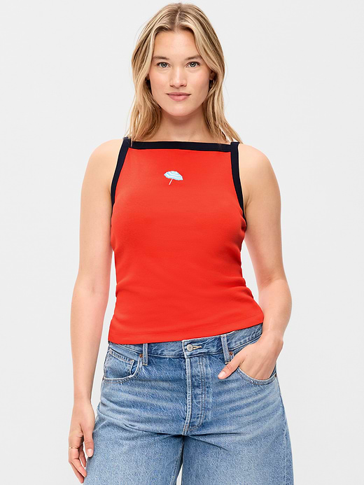 Old Navy Snug Apron-Neck Tank Top — photo 7