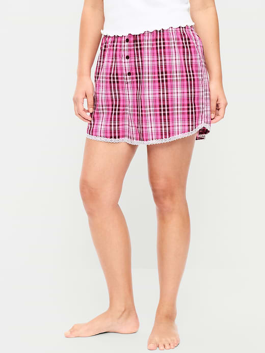 Old Navy Classic Poplin Boxer Pajama Shorts — photo 7