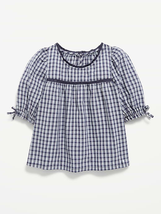 Old Navy Short-Sleeve Eyelet Lace-Trim Top for Toddler Girls — photo 1