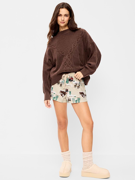 Old Navy Flannel Boxer Pajama Shorts for Women — photo 1