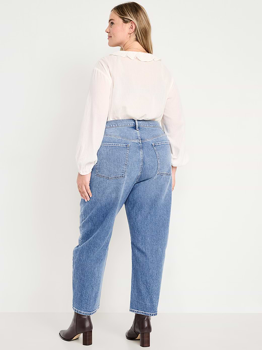Old Navy High-Waisted Wow Barrel-Leg Ankle Jeans — photo 10