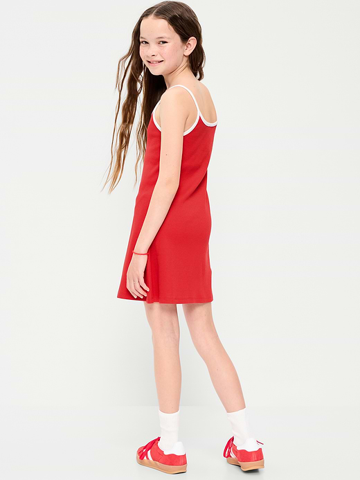 Old Navy Fitted Sleeveless Ribbed Swing Dress for Girls — photo 3