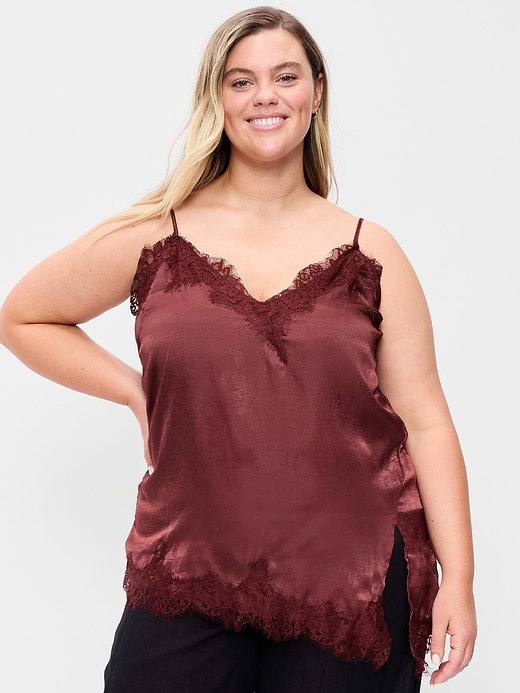 Old Navy Asymmetrical Lace-Trim Cami Top — photo 8