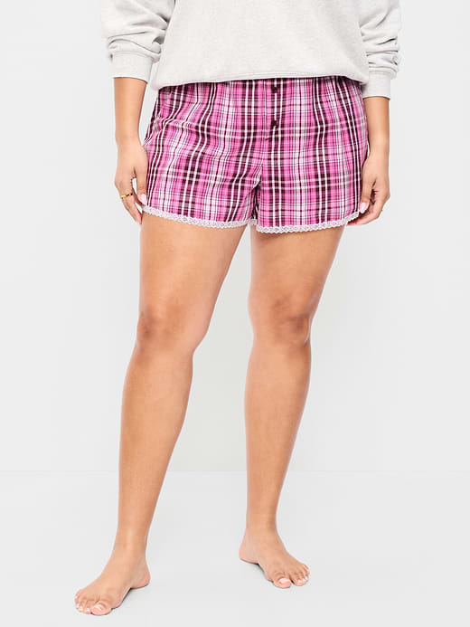 Old Navy Classic Poplin Boxer Pajama Shorts — photo 9