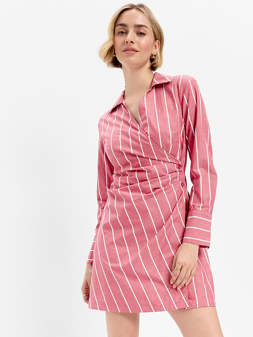 Old Navy Wrap Mini Shirt Dress — photo 4