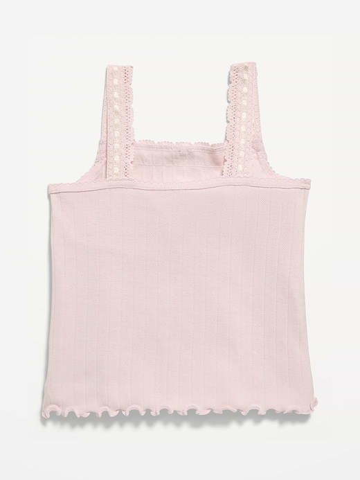 Old Navy Fitted Printed Henley Tank Top for Girls — photo 4
